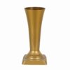 Vaza cu picior patrat 19cm - Auriu