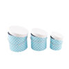Cutie cilindru cu buline iuni 3/set - Albastru Deschis